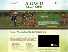 Tablet Screenshot of adavidlawncare.com